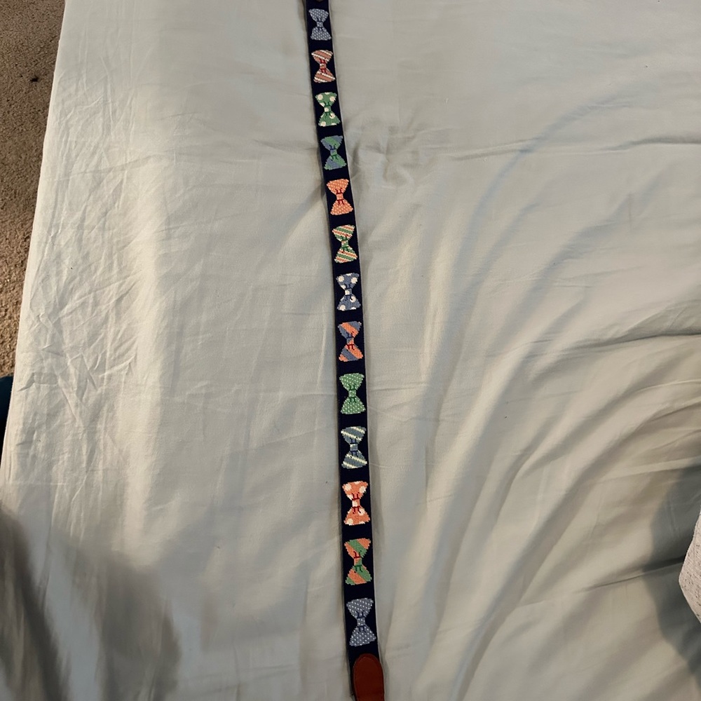 Smathers and Branson needlepoint bow tie belt